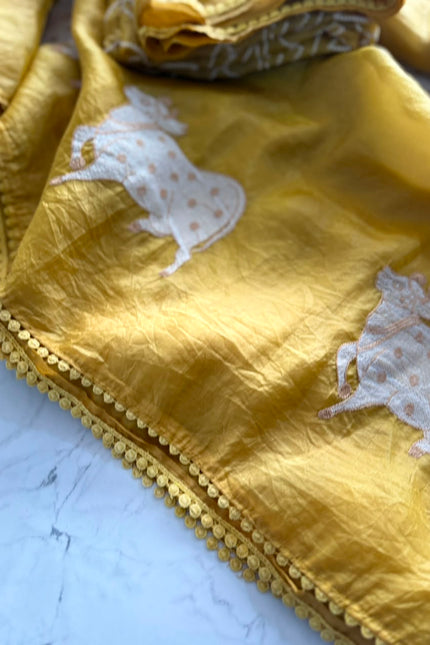 Gold Crush Saree SS123