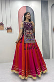 M-38 upto L-40 margin / orange and purple