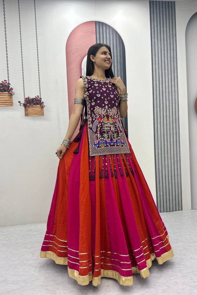 Vichitra silk lehanga SS185