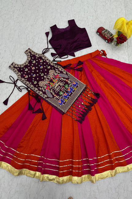 Vichitra silk lehanga SS185