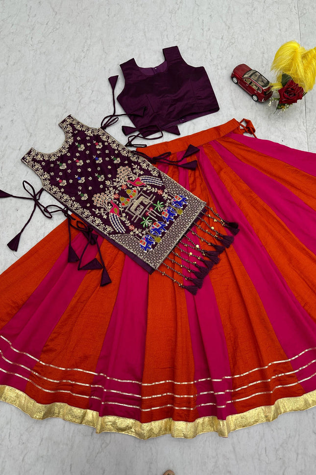 Vichitra silk lehanga SS185