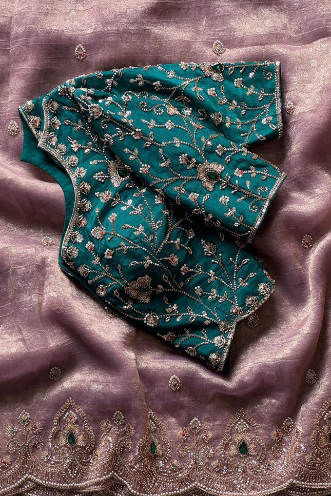 Cocktail handwork saree SS136