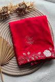 unsitched blouse / Red