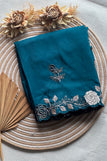 unsitched blouse / tealblue