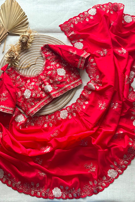 Soft tabi silk saree SS143