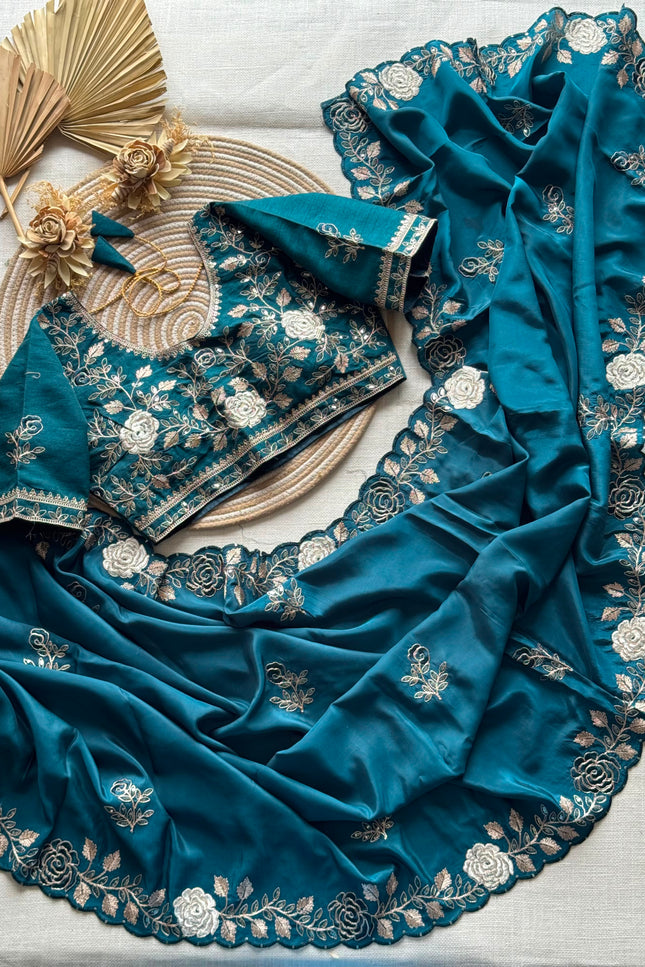Soft tabi silk saree SS143