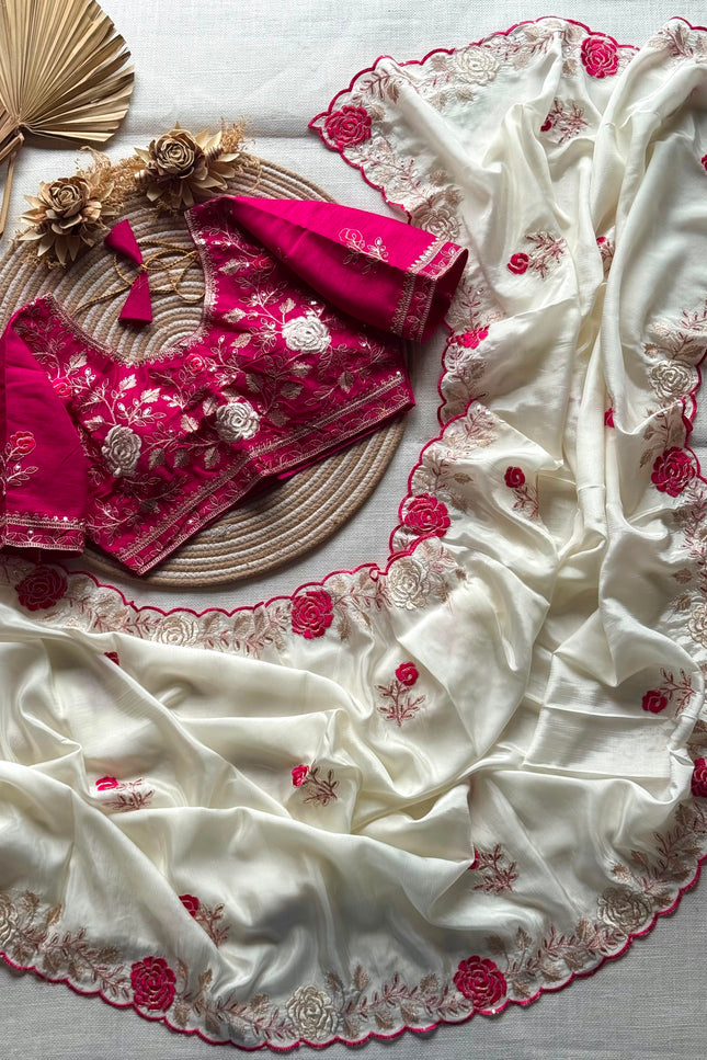 Soft tabi silk saree SS143