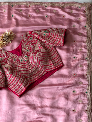 pink with red