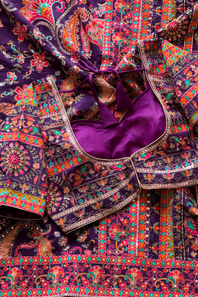 Crepe designer saree SS140