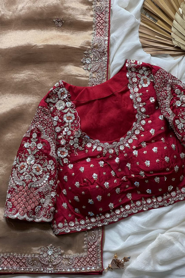 Cocktail handwork sarees SS138