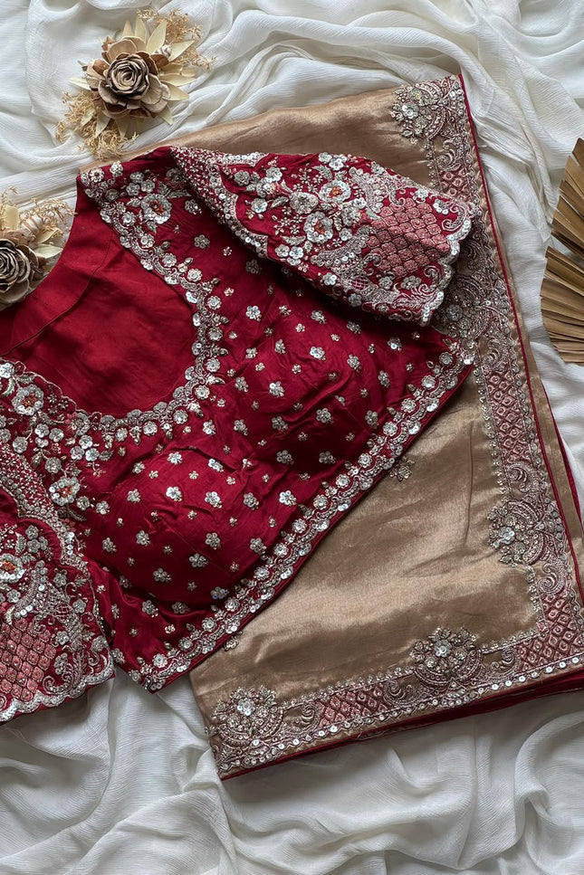 Cocktail handwork sarees SS138