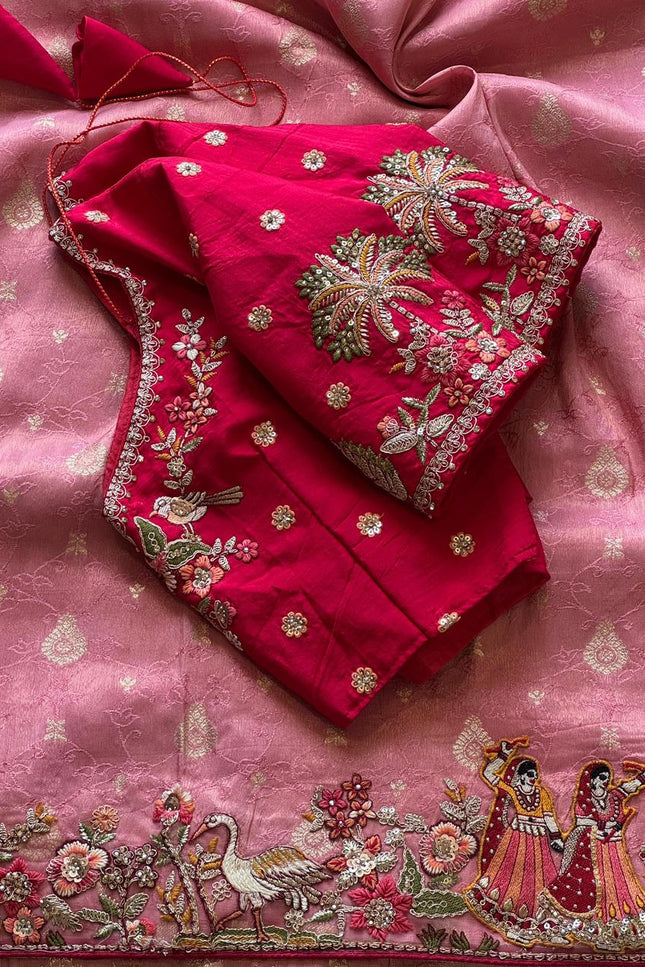 Premium Dola silk saree  SS135