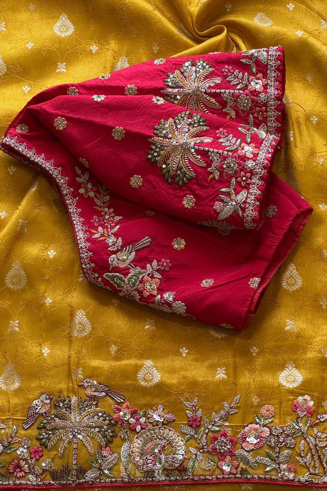 Premium Dola silk saree  SS135