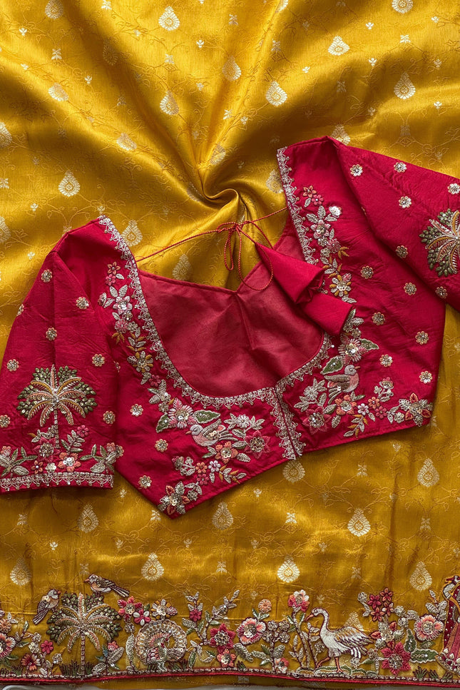 Premium Dola silk saree  SS135