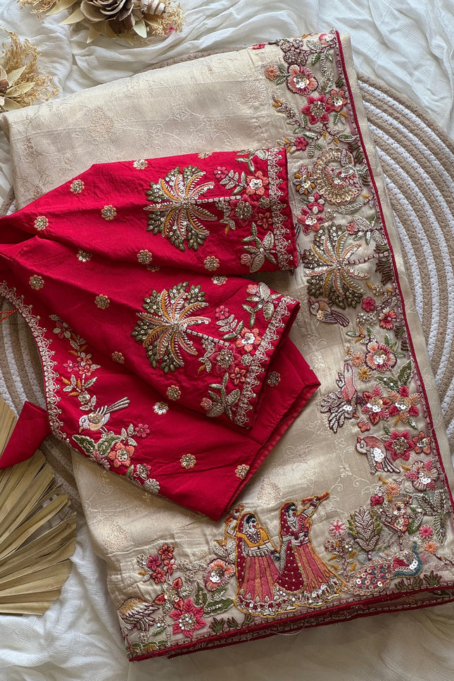 Premium Dola silk saree  SS135