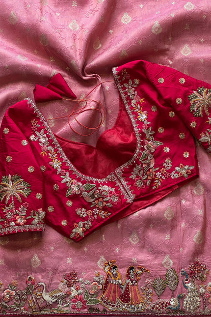 Premium Dola silk saree  SS135