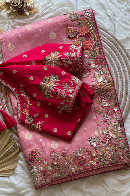 Premium Dola silk saree  SS135