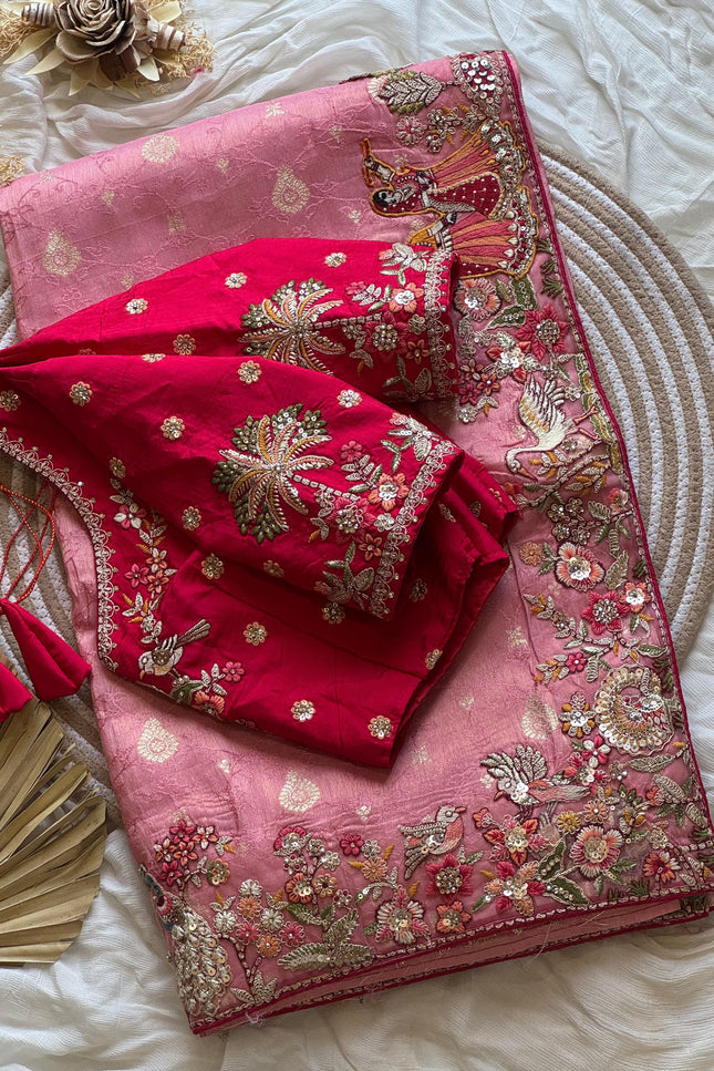 Premium Dola silk saree  SS135