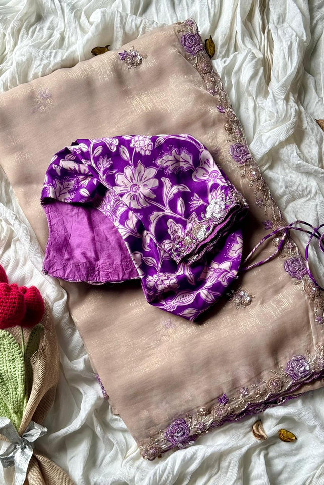 Premium tissue silk saree SS131