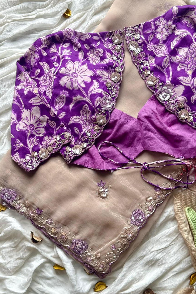 Premium tissue silk saree SS131