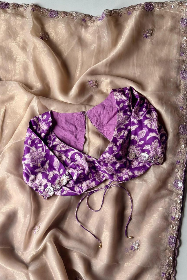 Premium tissue silk saree SS131