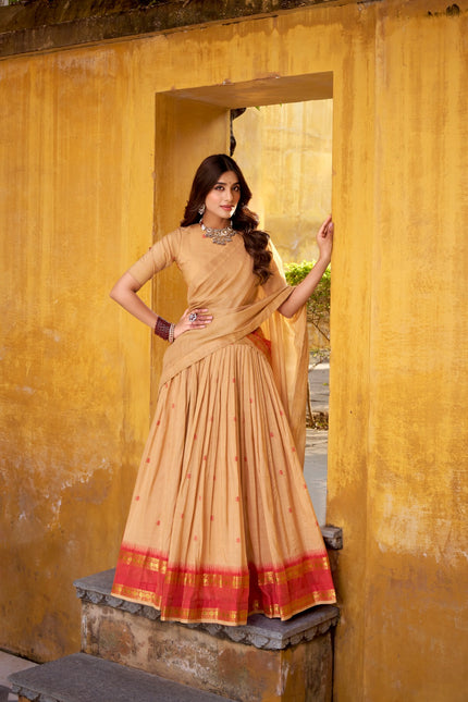 Chanderi cotton lehanga SS171