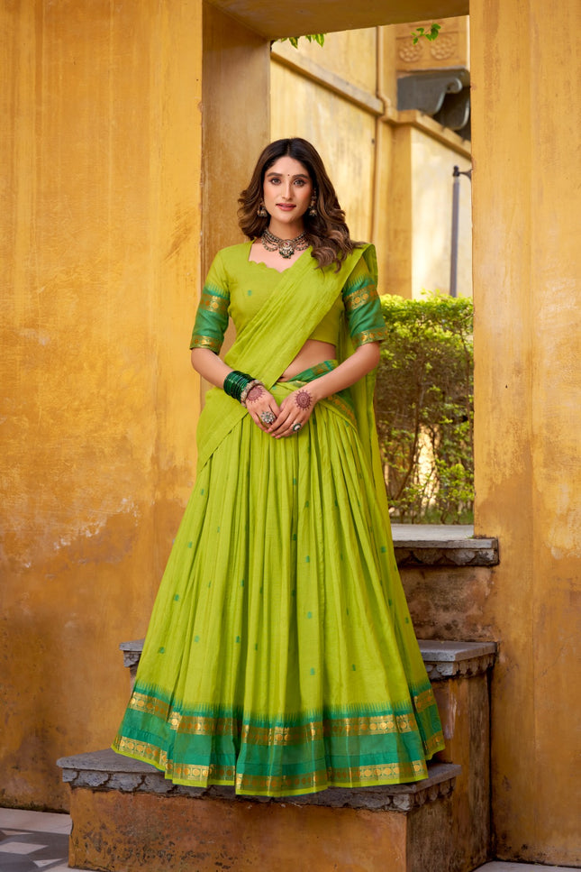 Chanderi cotton lehanga SS171