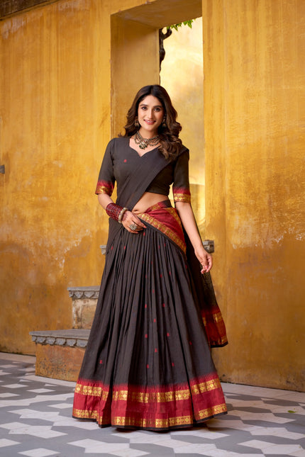 Chanderi cotton lehanga SS171