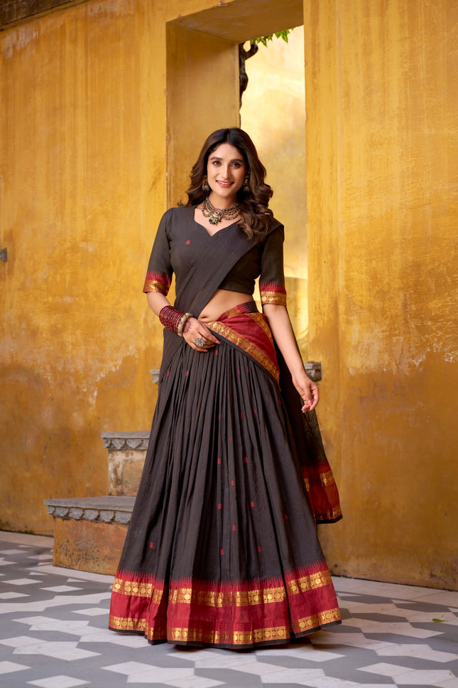 Chanderi cotton lehanga SS171