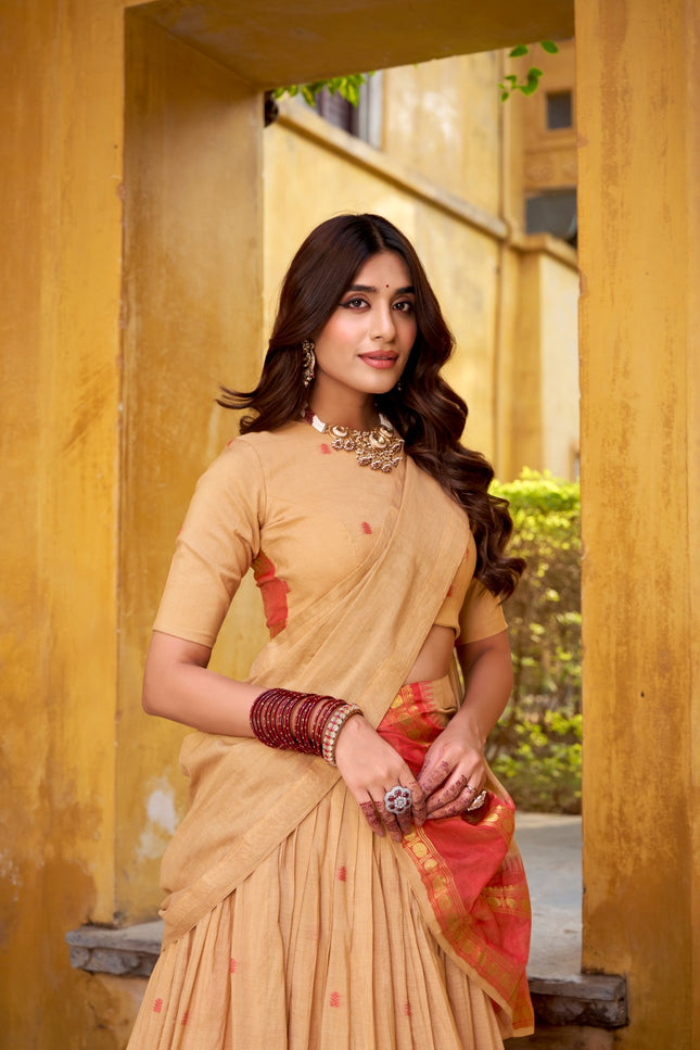 Chanderi cotton lehanga SS171