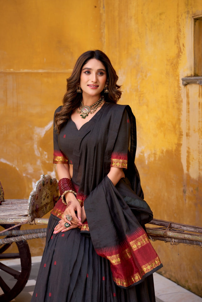 Chanderi cotton lehanga SS171