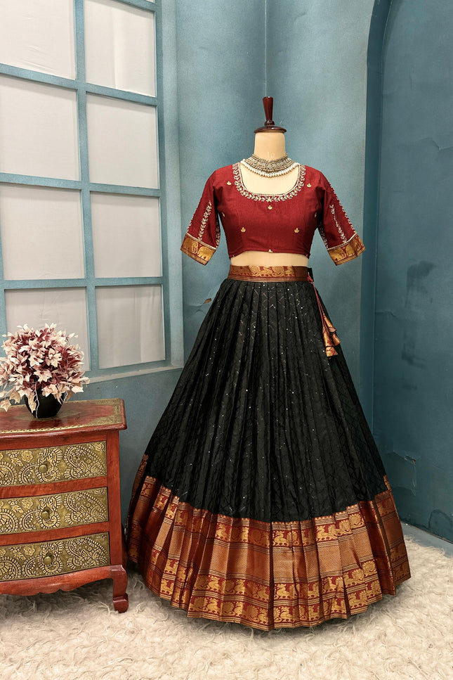 PURE Narayanepet cotton silk lehanga SS475