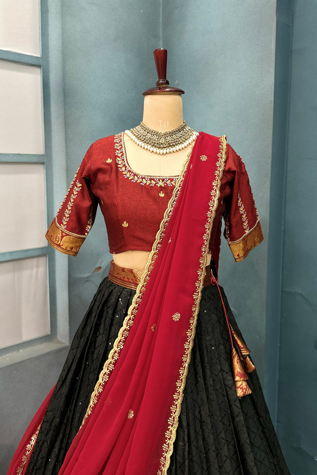 PURE Narayanepet cotton silk lehanga SS475