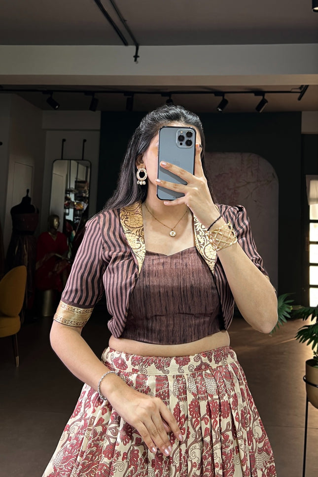 Tasar Silk lehenga choli SS170