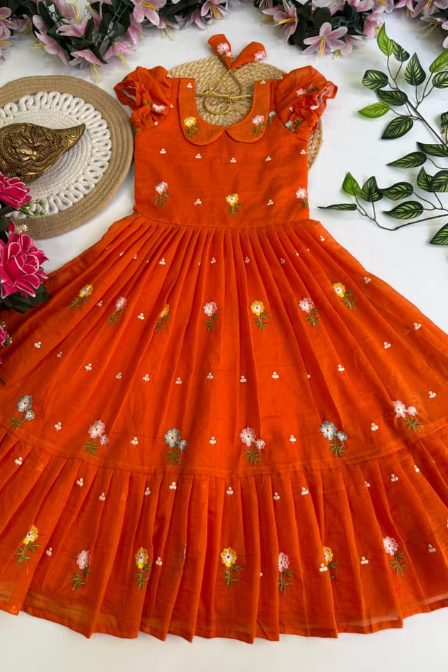 Mul Chanderi  kids collection SS283