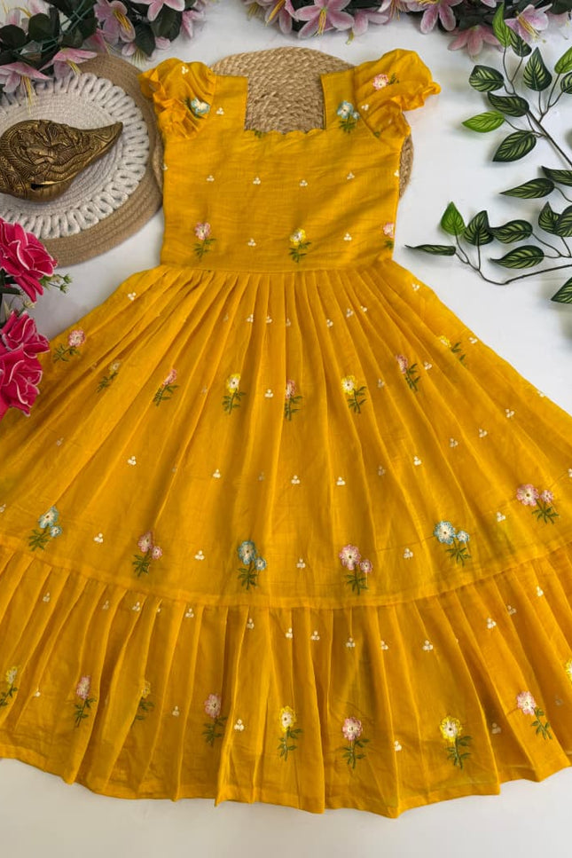 Mul Chanderi  kids collection SS283