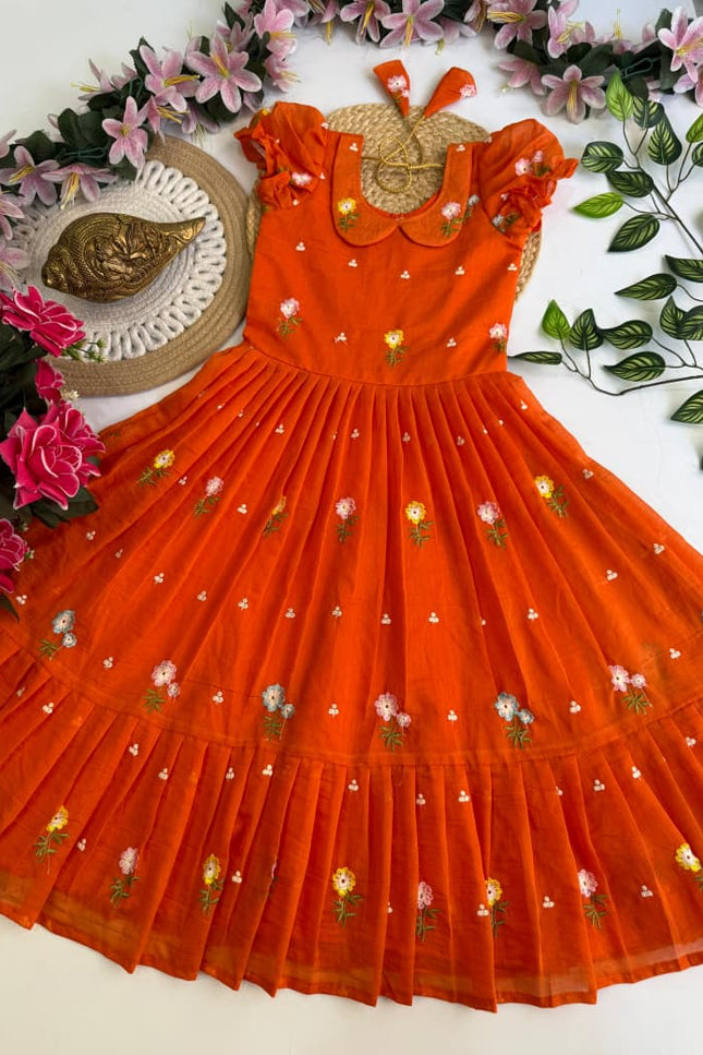 Mul Chanderi  kids collection SS283