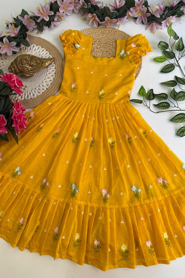Mul Chanderi  kids collection SS283