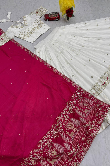 Vichitra Silk lehanga SS189