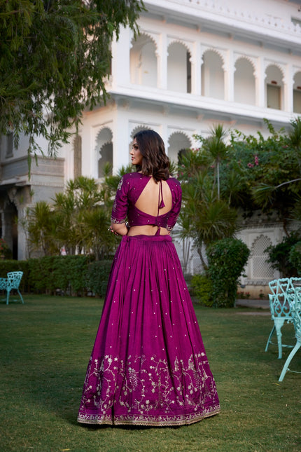 Vichitra Silk Lehenga SS168
