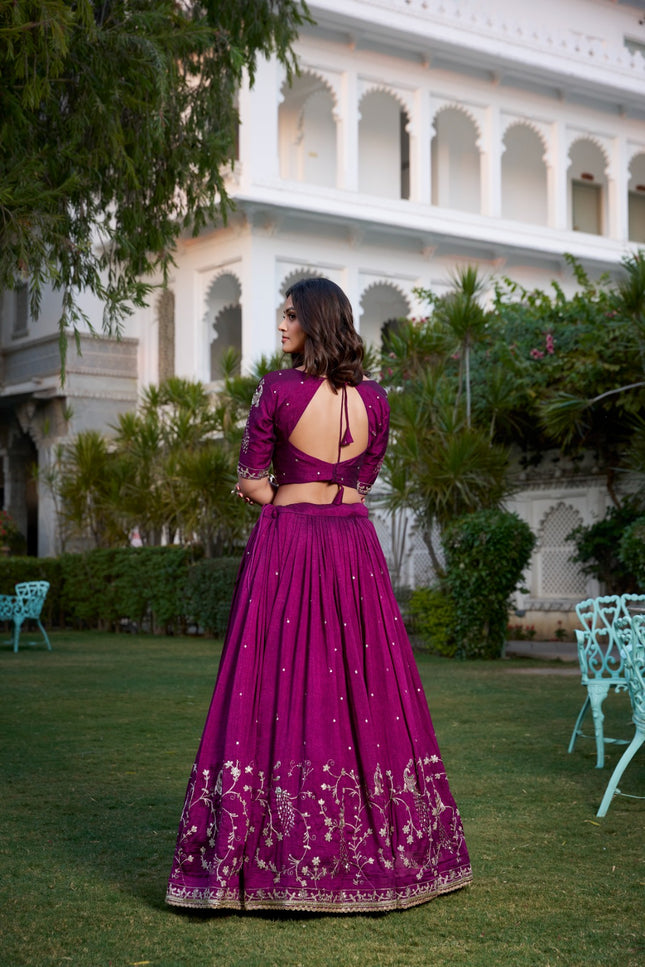 Vichitra Silk Lehenga SS168