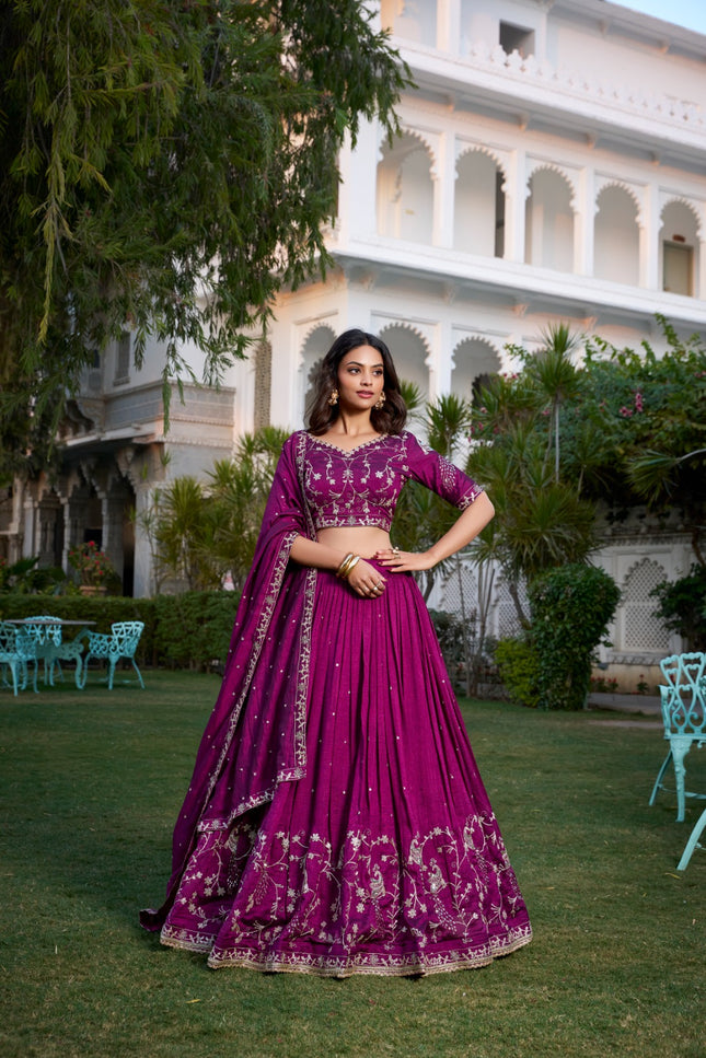 Vichitra Silk Lehenga SS168
