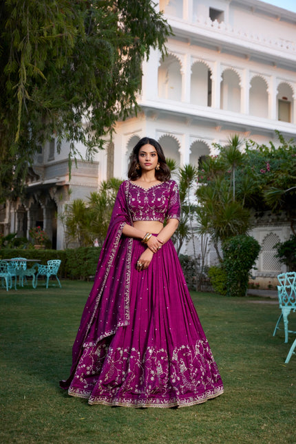 Vichitra Silk Lehenga SS168