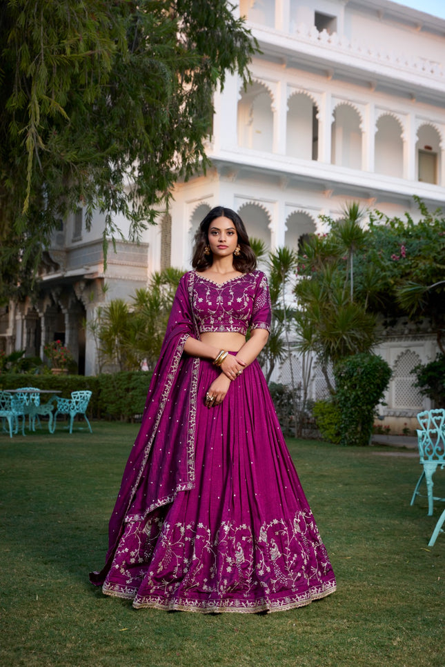 Vichitra Silk Lehenga SS168
