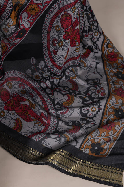 Kalamkari printed saree SS176