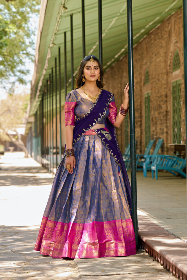 Luxury of Kanjivaram lehanga SS165