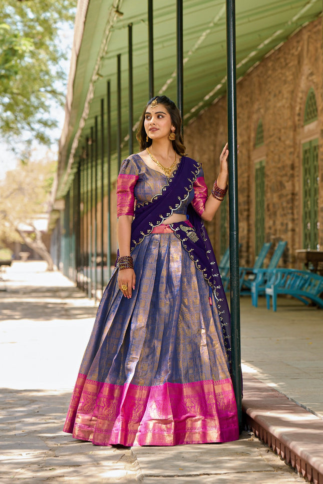 Luxury of Kanjivaram lehanga SS165