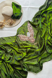 Unstitched blouse / green