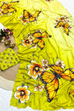 Unsticthed blouse / yellow