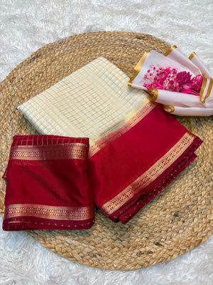 white with marron